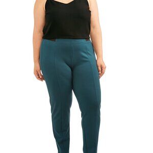 Terra & Sky Women's Plus Size Comfort Elastic Waistband Ponte Pants – Size 4X (2